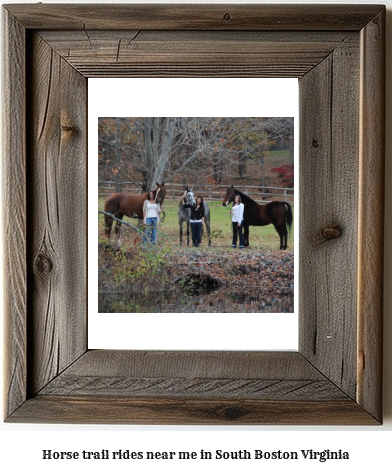 horse trail rides near me in South Boston, Virginia